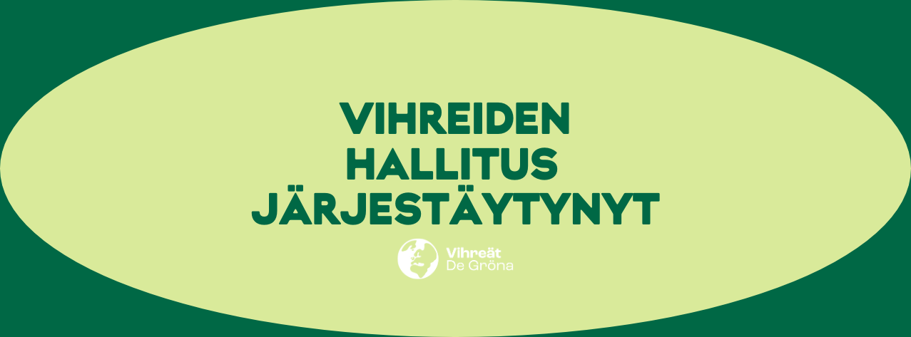 2025 vihreiden hallitus järjestäytynyt