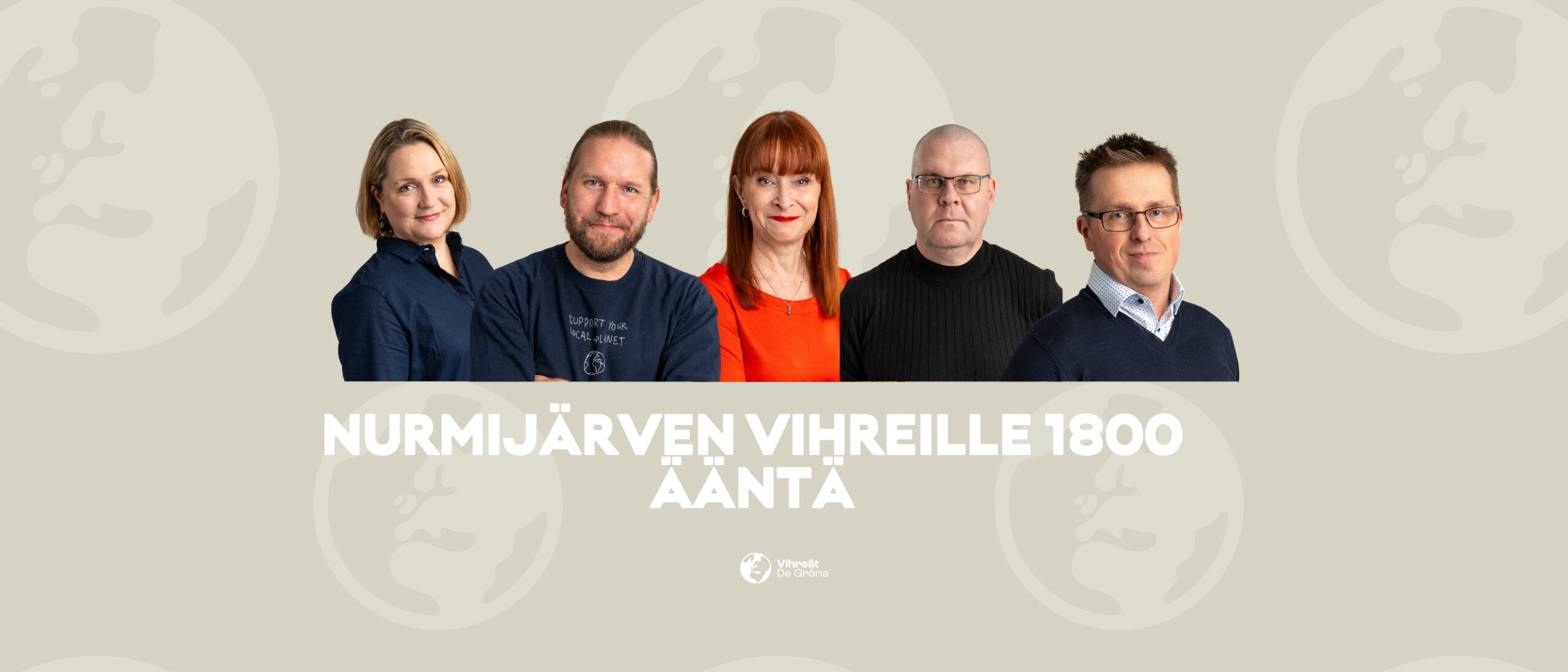 Nurmijärven Vihreille 5 valtuutettua
